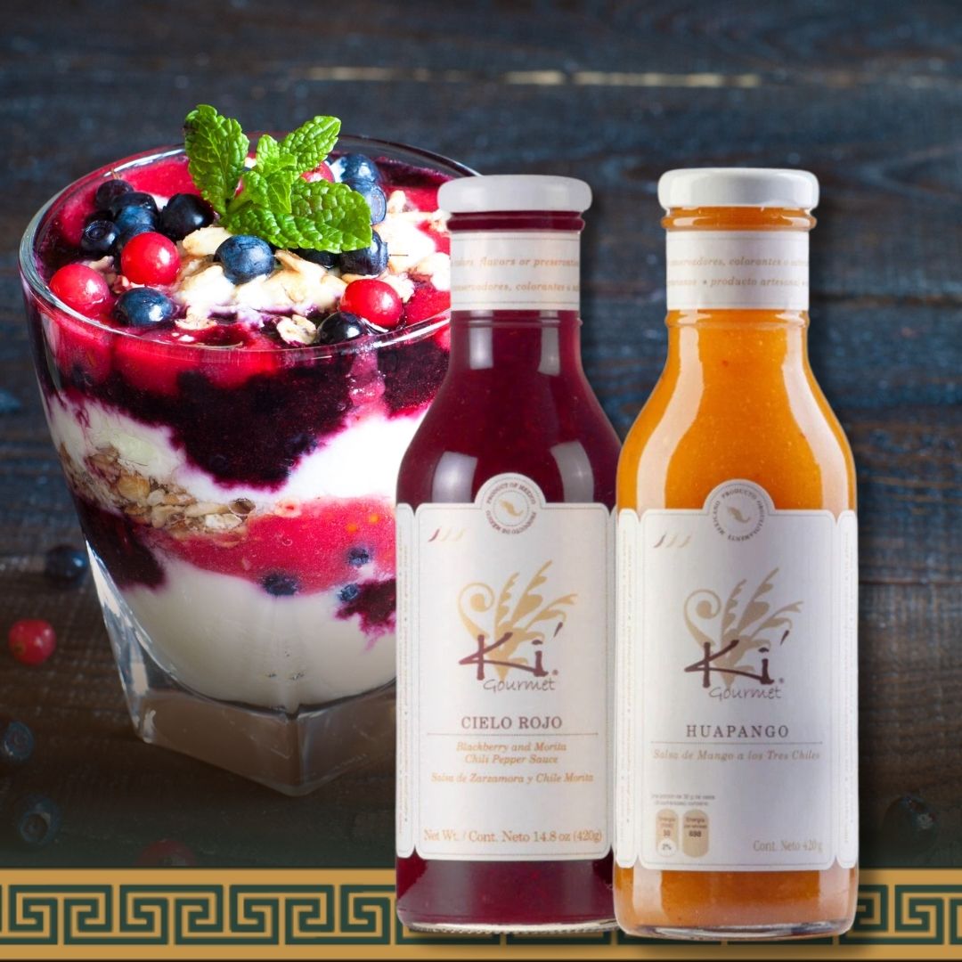 Horchata Panna Cotta with Blackberry Chile Compote by Chef Josh Clarke