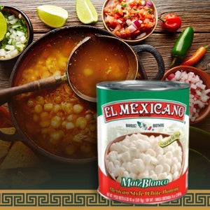 El Mexicano - Maiz Blanco White Hominy Corn 822g