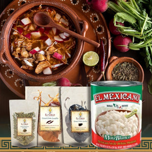 Mexican Pozole Soup - Ingredients Cooking kit