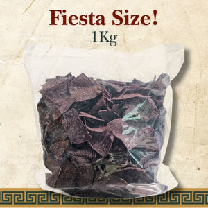 Blue Corn Totopos - Mexican Blue Corn Chips 1kg- Bag