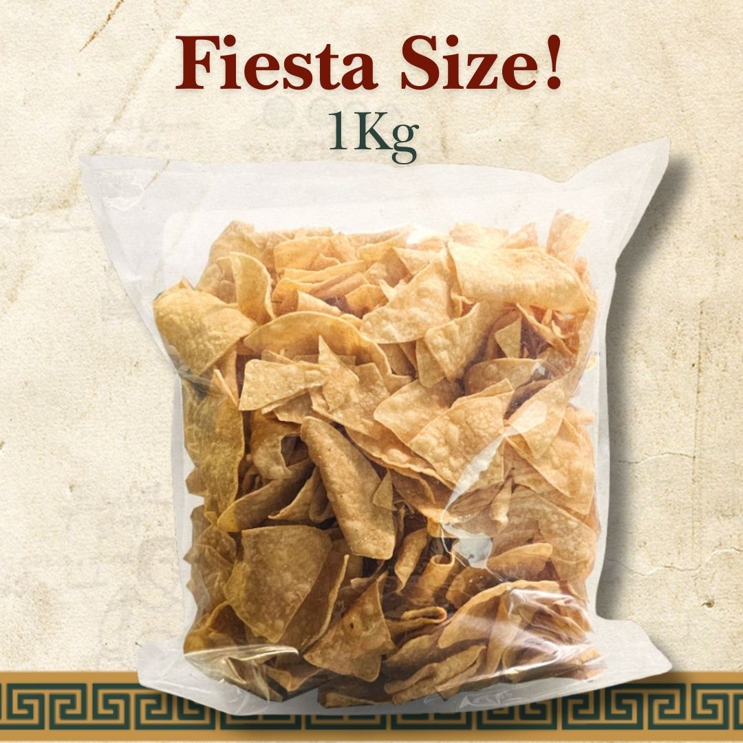  White Corn Totopos - Mexican White Corn Chips 1kg- Bag