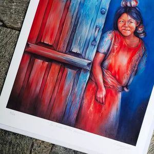 The Girl with the Pom Poms / Artwork by Lourdes Berbeyer