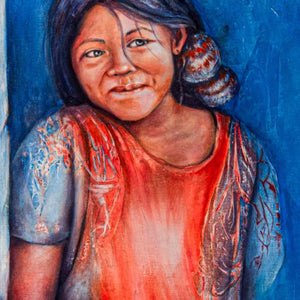 The Girl with the Pom Poms / Artwork by Lourdes Berbeyer