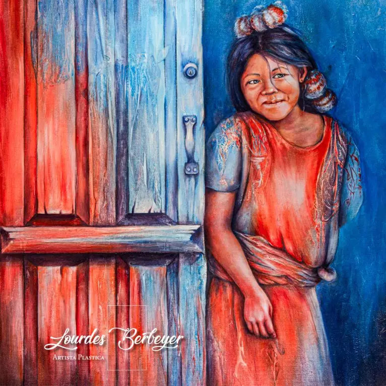 The Girl with the Pom Poms / Artwork by Lourdes Berbeyer