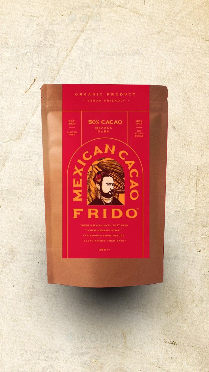 Frido - Single Origin Middle Dark Mexican Cacao (50%) - 250g - El Cielo