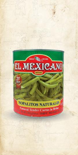 El Mexicano - Nopales (Cactus Pads) 2.8kg - El Cielo