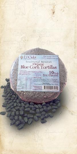 Tortillas - Blue Corn Organic 5cm Pack of 180 (Wholesale) - El Cielo